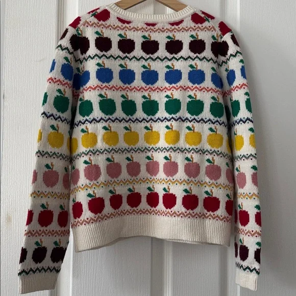 Mini Boden Rainbow Apple Patterned Cardigan Size 8-9Y - Picture 5 of 5
